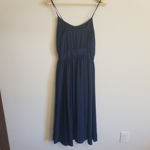 NWT Paper Crown Navy Mesa Swing Dress - Picture 7 of 8